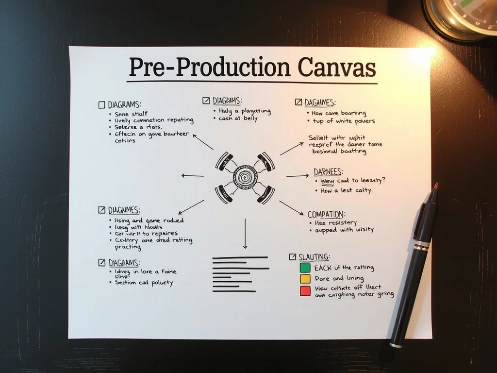 Pre-Production Canvas - Handwritten Notes